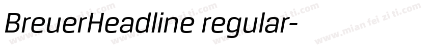 BreuerHeadline regular字体转换
